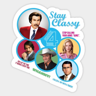 Anchorman Channel 4 News Team Sticker